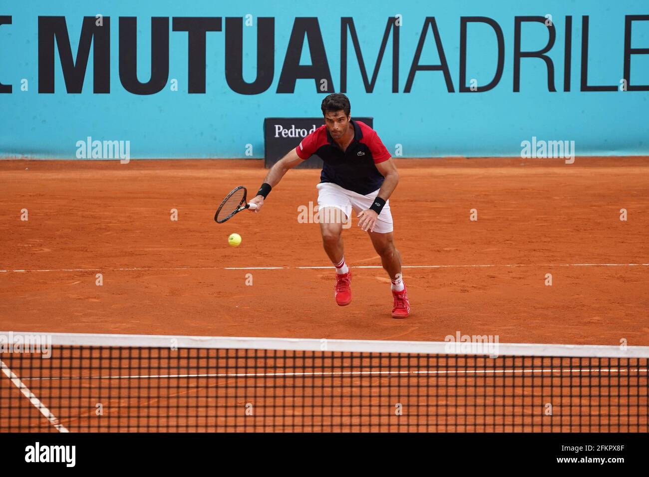 Madrid, Espagne. 03ème mai 2021. Pablo Andujar (SPA) contre Marcos Giron (US) lors de la session de lundi à l'ouverture de tennis de Mutua Madrid, Madrid 3 mai 2021 crédit: CORDIN PRESS/Alay Live News Banque D'Images