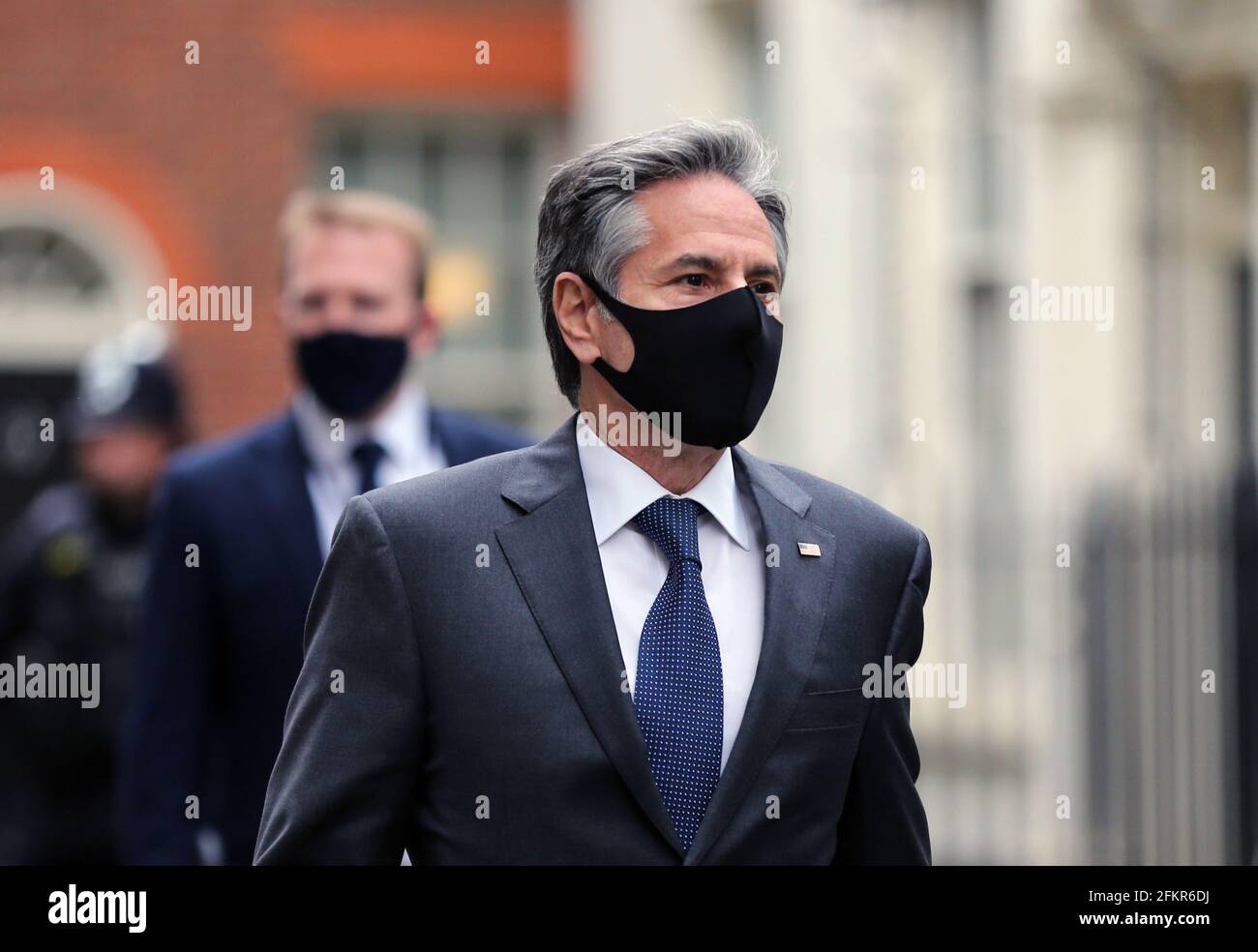 Londres, Angleterre, Royaume-Uni. 3 mai 2021. Le secrétaire D’État AMÉRICAIN ANTONY BLINKEN est visible à Downing Street. Credit: Tayfun Salci/ZUMA Wire/Alay Live News Banque D'Images