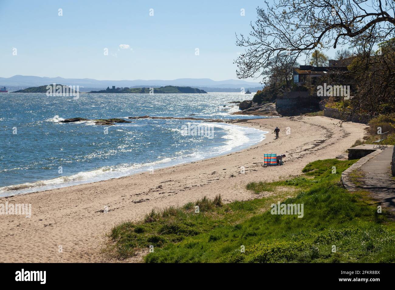 Black Sands Beach à Aberdour Fife Ecosse Banque D'Images