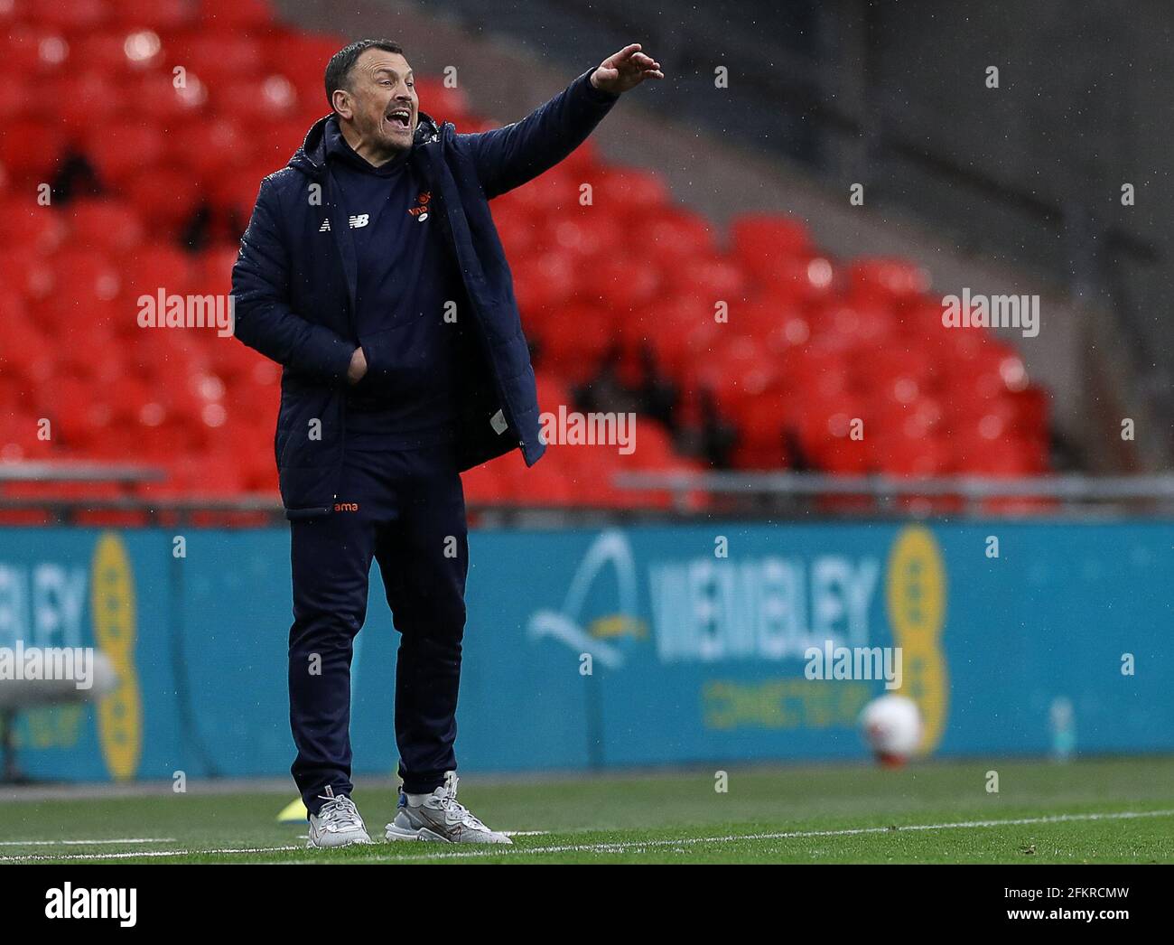 Londres, Angleterre, 3 mai 2021. Danny Scopes, responsable des Concord Rangers lors du match final du Buildbase FA Trophy au stade Wembley, Londres. Crédit photo à lire: Paul Terry / Sportimage crédit: Sportimage / Alay Live News Banque D'Images