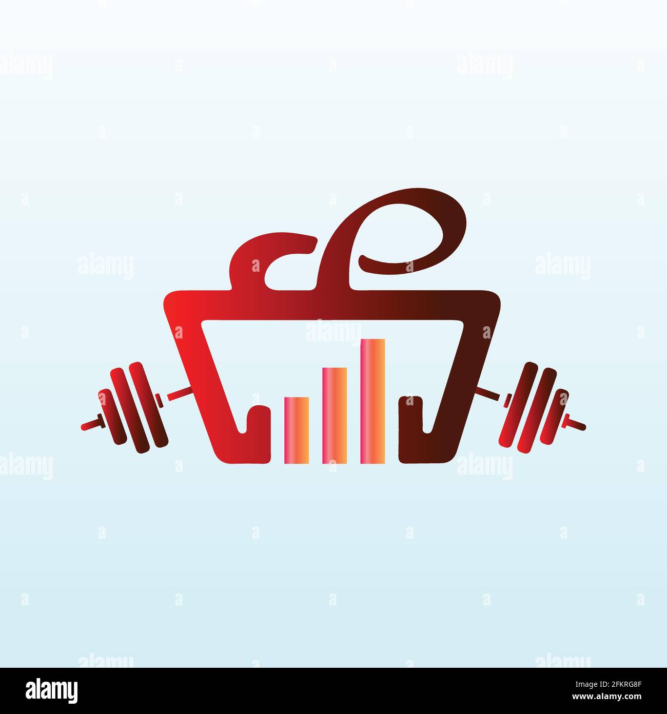 e-commerce Cross Fit équipement de gym logo vecteur conception Illustration de Vecteur