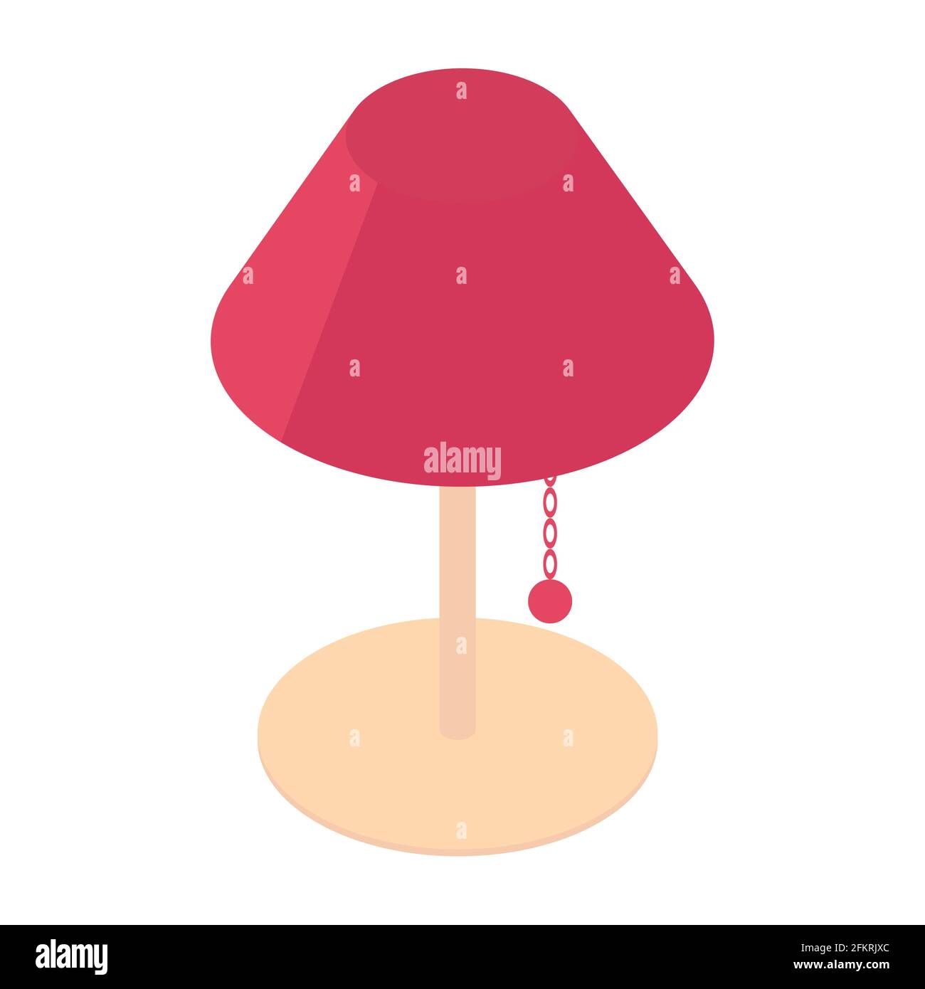 Illustration vectorielle isolée icône de lampe de table isométrique Illustration de Vecteur