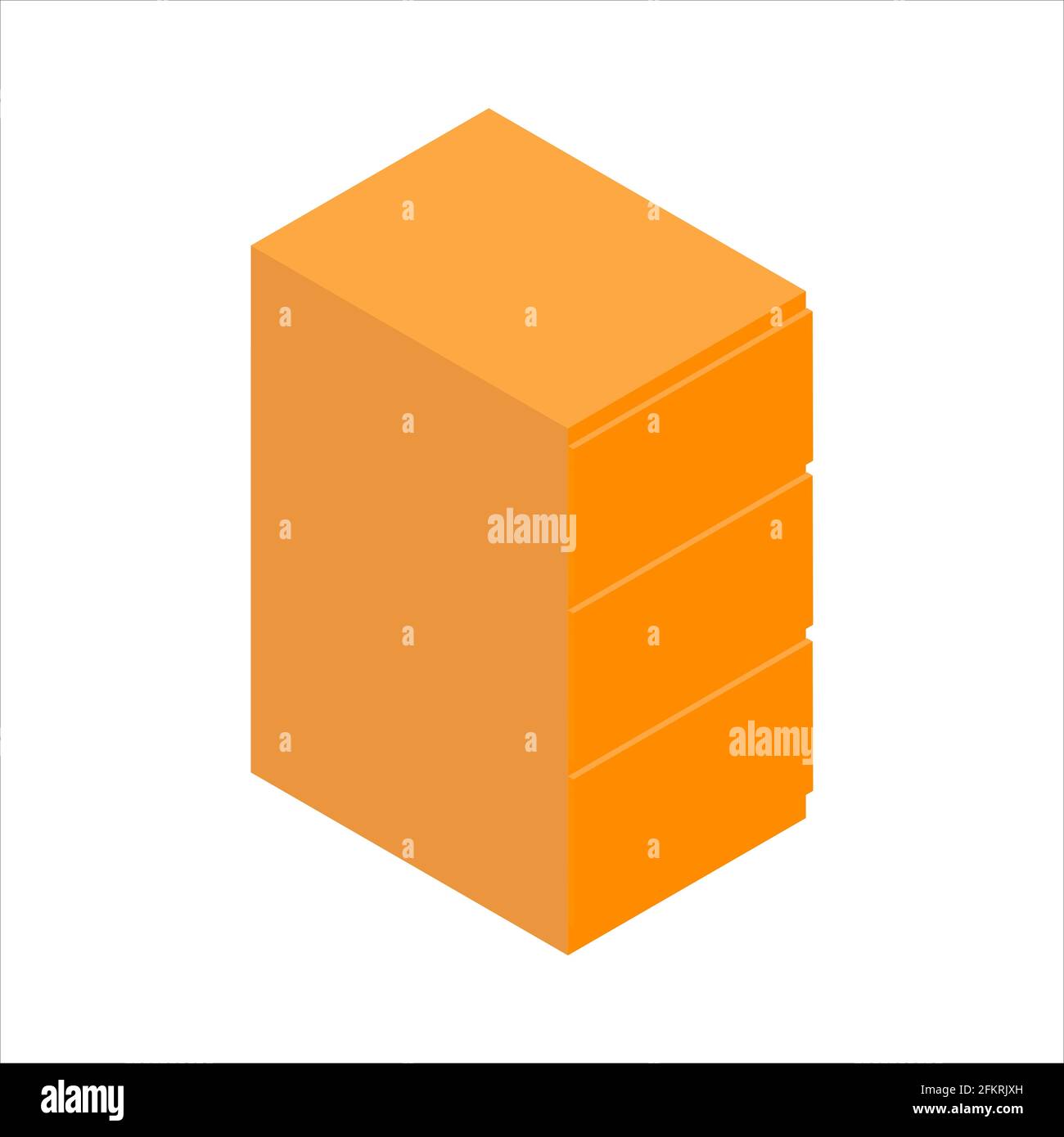 Illustration vectorielle isolée icône de la table de nuit isométrique Illustration de Vecteur