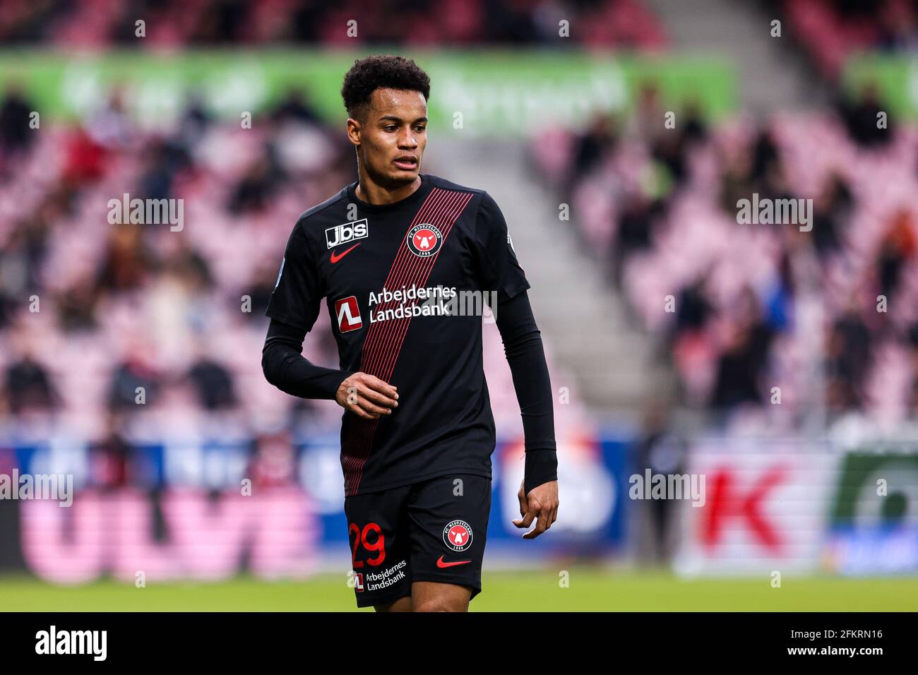 Herning, Danemark. 2 mai 2021. Paulinho (29) du FC Midtjylland vu pendant le match 3F Superliga entre le FC Midtjylland et le FC Nordsjaelland au MCH Arena de Herning, au Danemark. (Crédit photo: Gonzales photo - Dejan Obretkovic). Banque D'Images