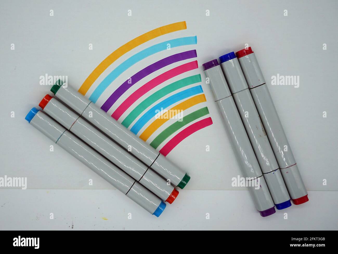 Equipement de dessin, marqueurs copic art. , marqueurs esquisse , marqueurs course Banque D'Images