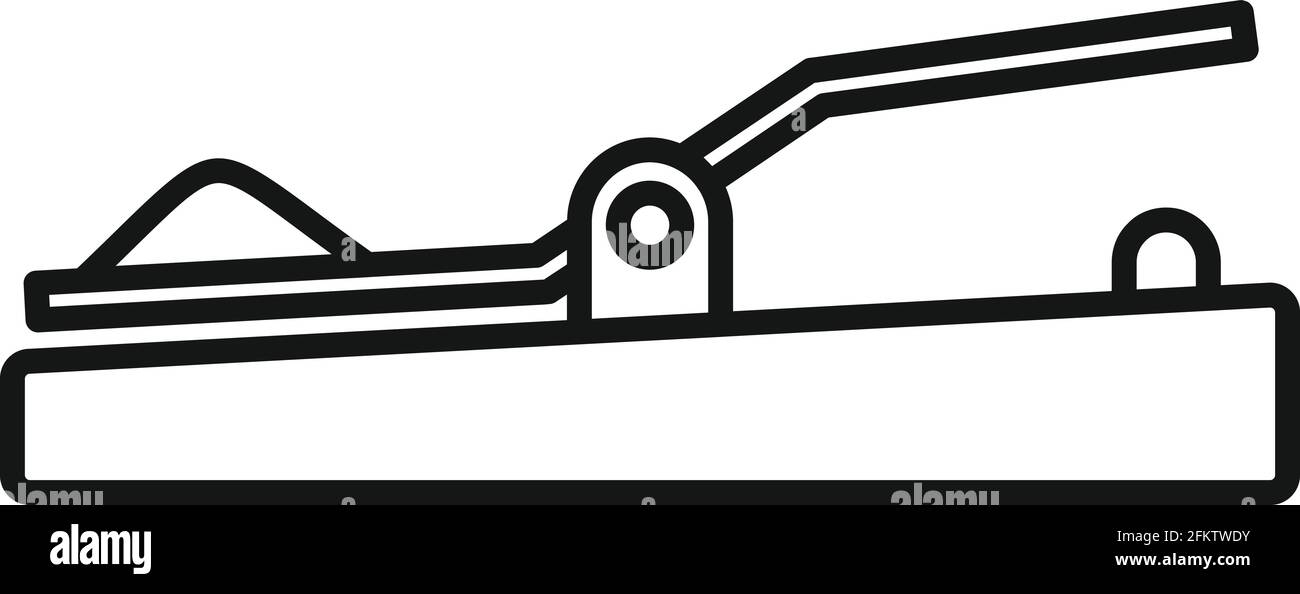 Icône de recouvrement de la souris, style de contour Illustration de Vecteur