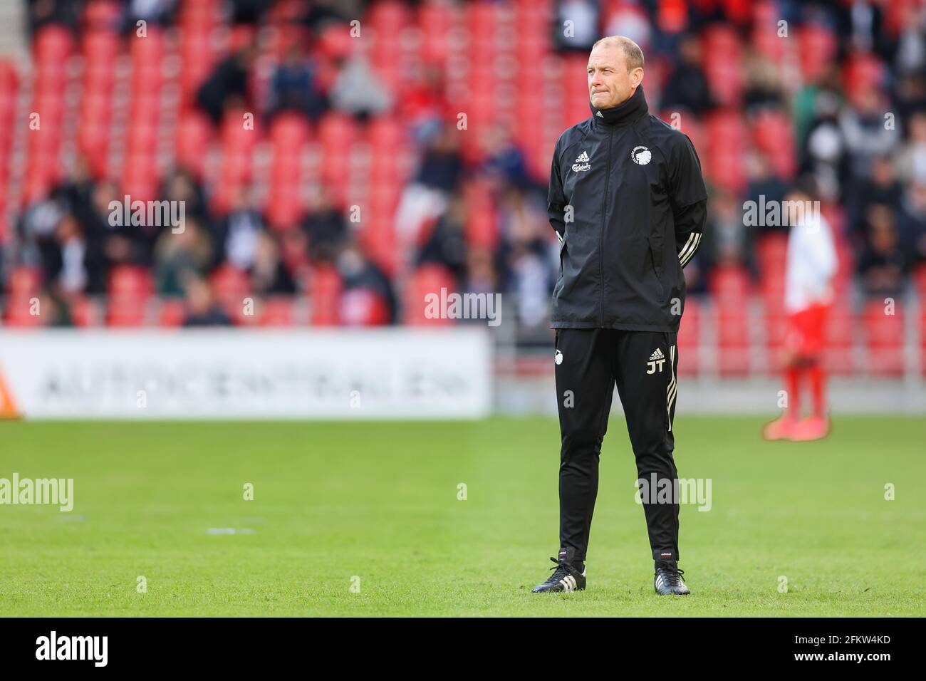 Copenhague, Danemark. 3 mai 2021. Entraîneur-chef du FC Copenhagen Jess Thorup vu avant le match 3F Superliga entre le FC Copenhagen et le GF Aarhus à Parken, Copenhague. (Crédit photo: Gonzales photo - Rune Mathiesen). Banque D'Images