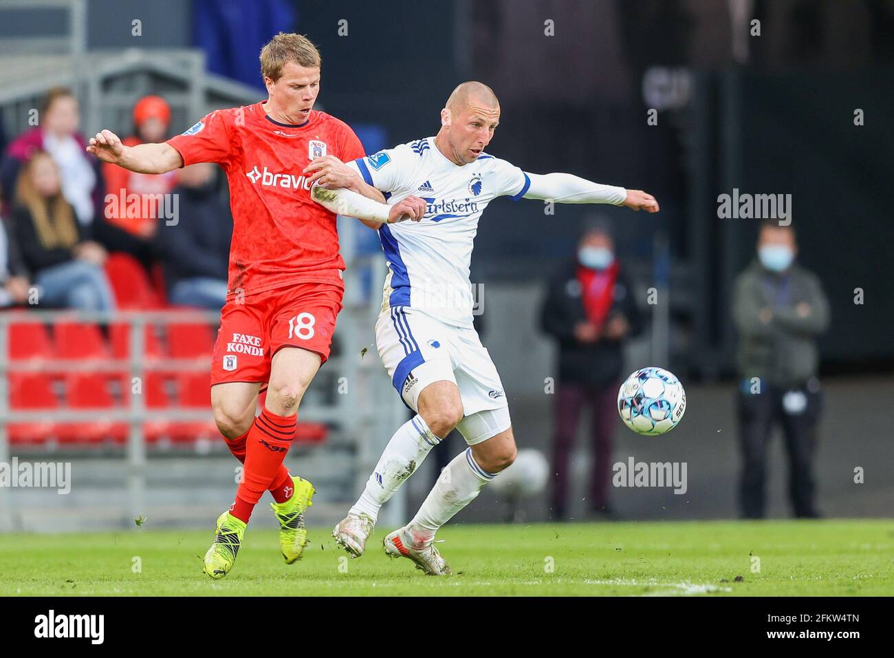 Copenhague, Danemark. 3 mai 2021. Kamil Wilczek (9) du FC Copenhague vu lors du 3F Superliga match entre le FC Copenhague et le GF d'Aarhus à Parken, Copenhague. (Crédit photo: Gonzales photo - Rune Mathiesen). Banque D'Images