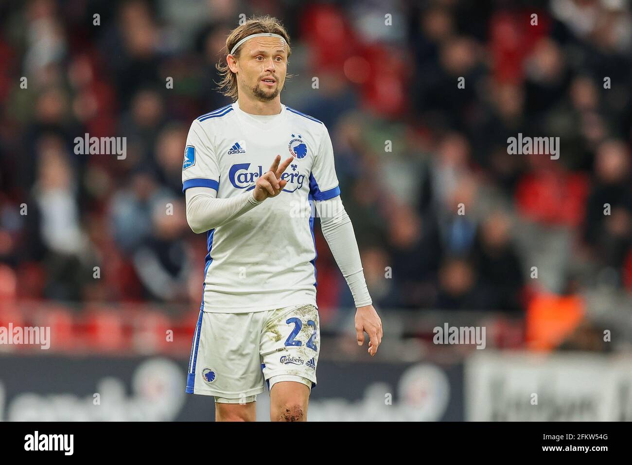 Copenhague, Danemark. 3 mai 2021. Peter Ankersen (22) du FC Copenhague vu lors du 3F Superliga match entre le FC Copenhague et le GF d'Aarhus à Parken, Copenhague. (Crédit photo : Gonzales photo/Alamy Live News Banque D'Images