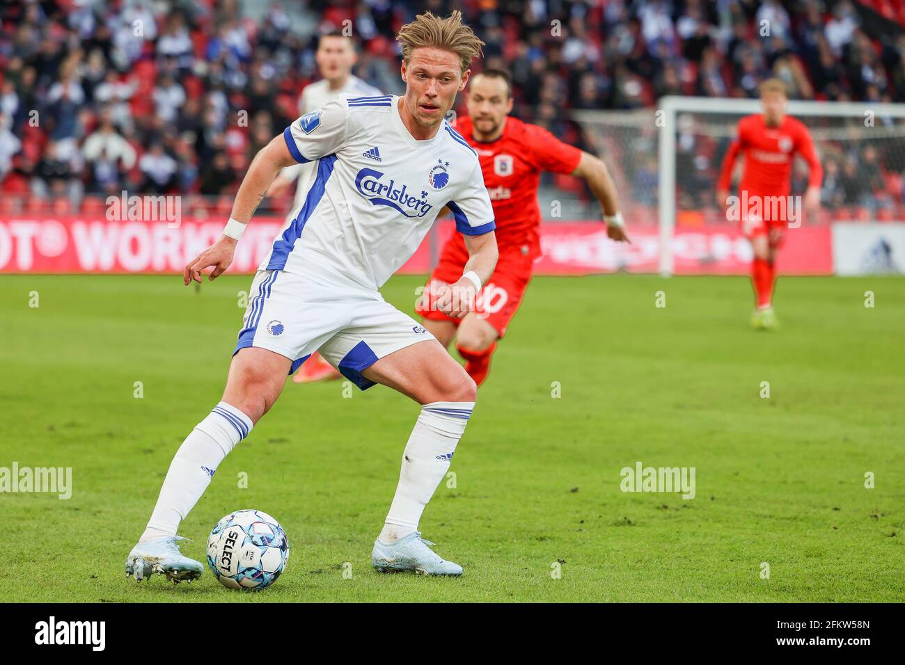 Copenhague, Danemark. 3 mai 2021. Viktor Fischer (7) du FC Copenhague vu lors du match 3F Superliga entre le FC Copenhague et le GF d'Aarhus à Parken, Copenhague. (Crédit photo : Gonzales photo/Alamy Live News Banque D'Images