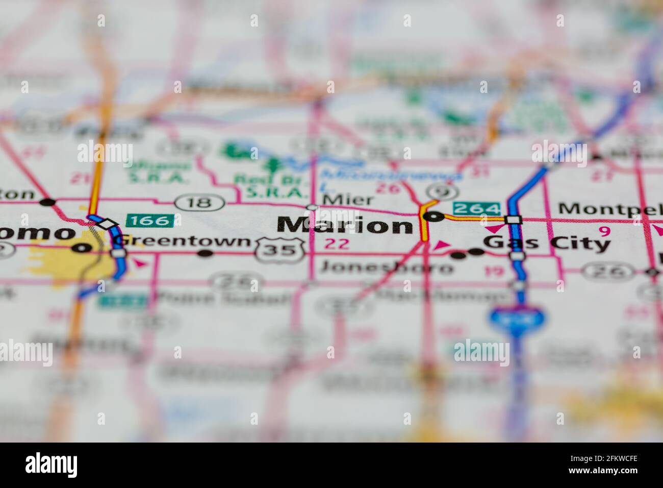 Marion Sur Une Carte Banque De Et D Images Haute Marion Indiana Usa Sur Une Carte Ou Une Route Carte 2fkwcfe 