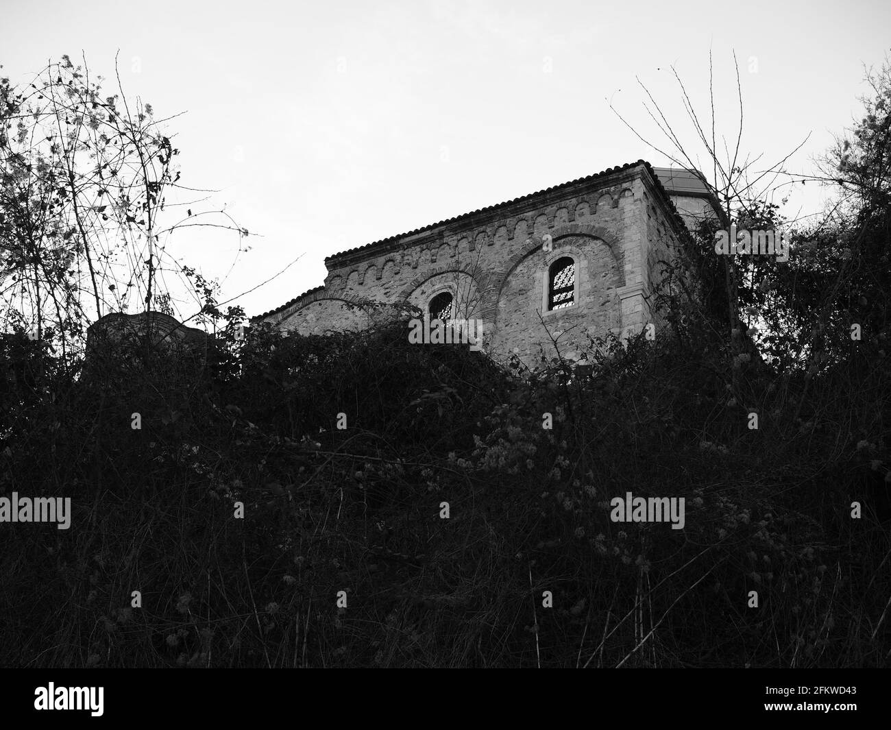 L'église sur la colline du château de Prizren Banque D'Images