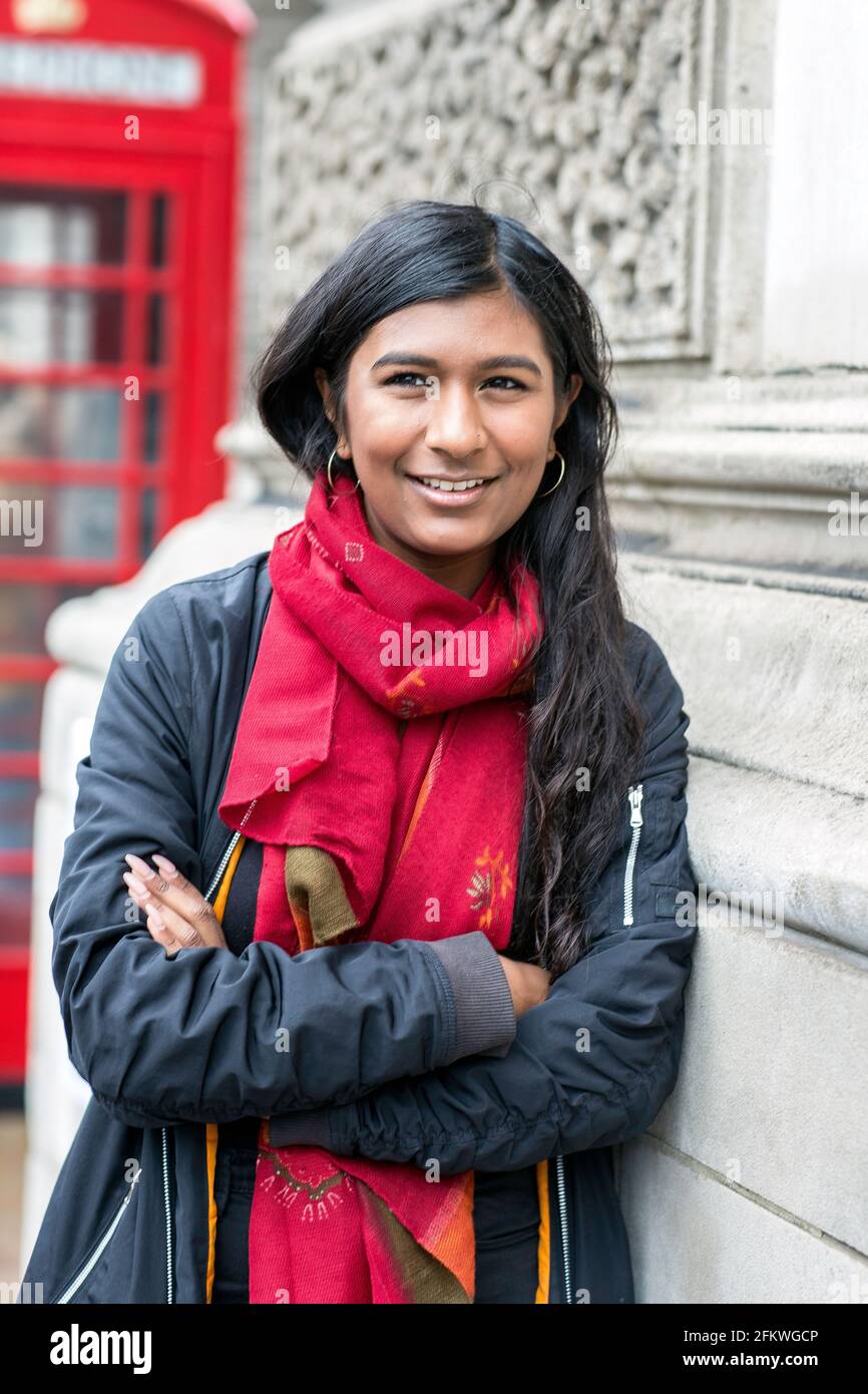 Royaume-Uni /Londres / 25.01.2019 Ash Sarkar journaliste et activiste britannique . Banque D'Images