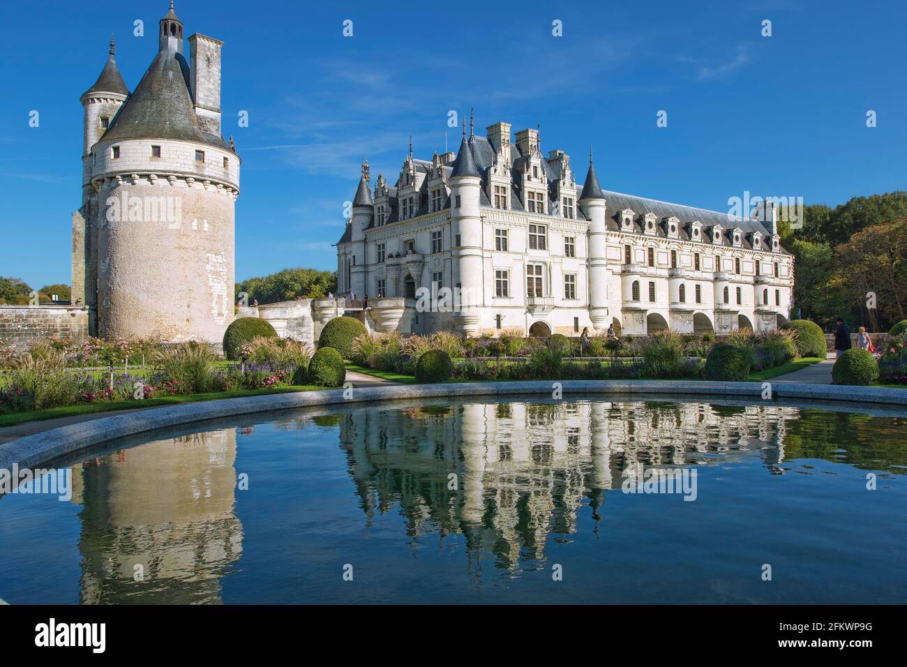 château de Chenonceau , vallée de la Loire Banque D'Images