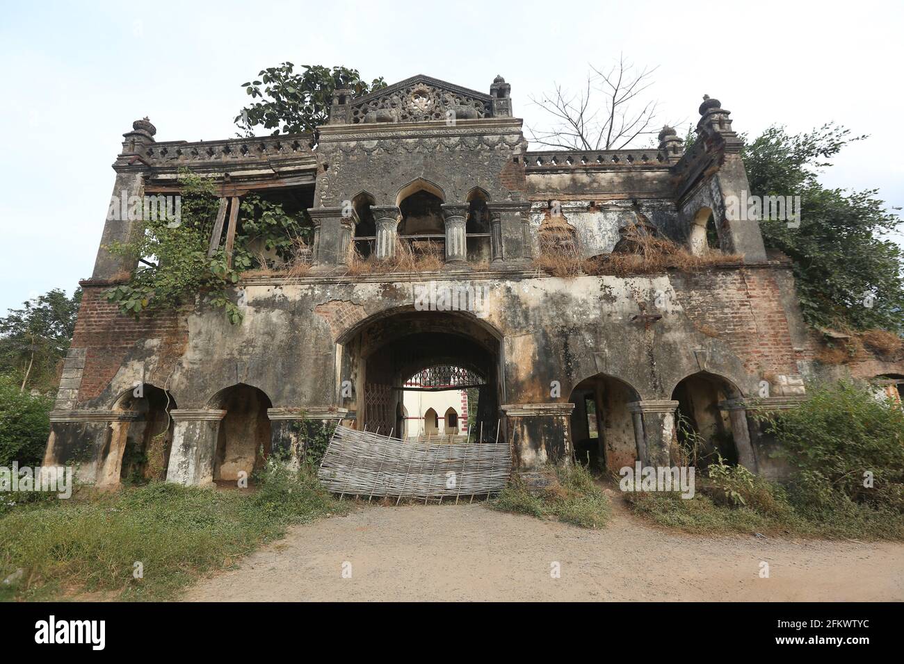Ruines du fort Raj Mahal, Lanjigarh, Odisha, Inde Banque D'Images