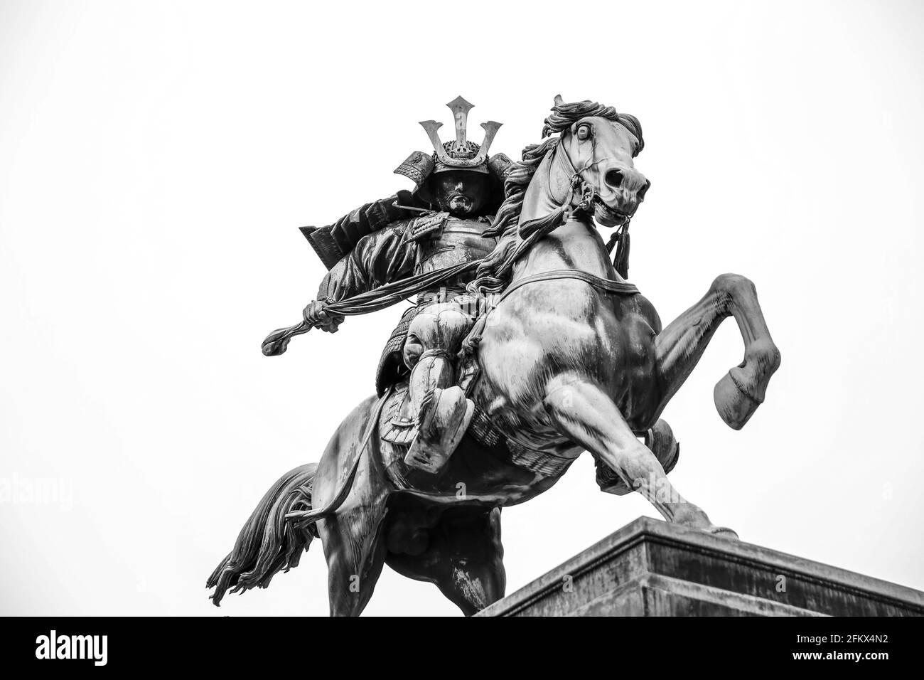 Statue de Kusunoki Masashige. Cette statue équestre du célèbre samouraï