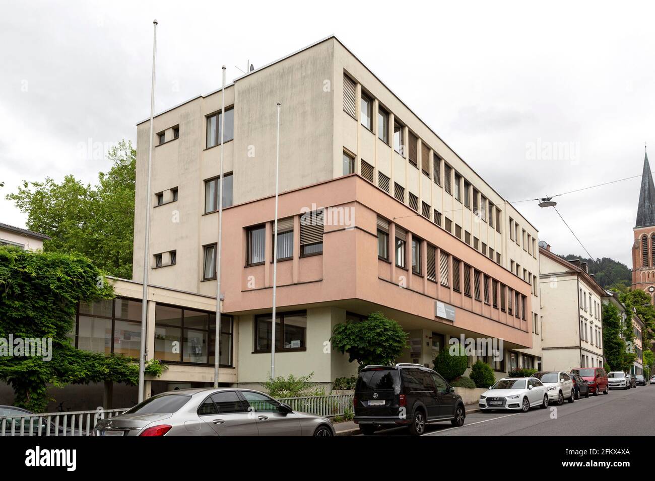 Cour de district, Eichamt et Vermessungsamt à Bregenz, Vorarlberg, Autriche Banque D'Images
