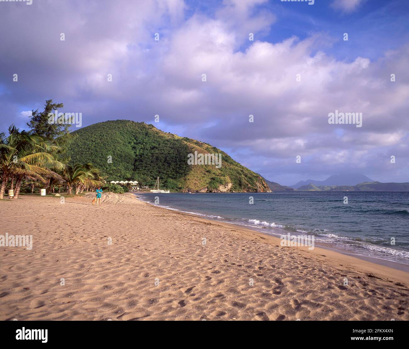 Frigate Bay Beach, Basseterre, St. Kitts et Nevis, Petites Antilles, Caraïbes Banque D'Images