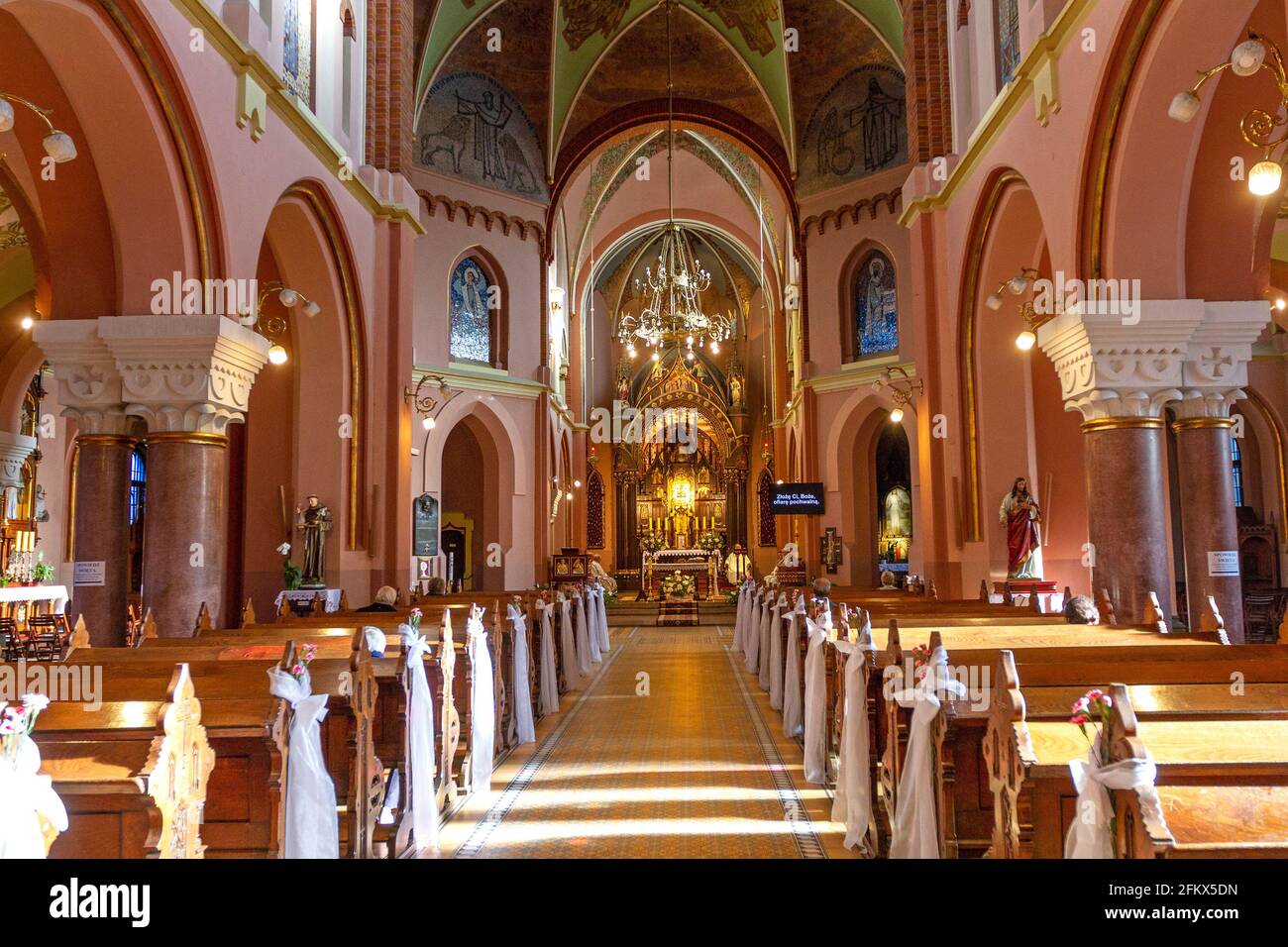 Monastère de Redemptorist, Église de notre chère Dame de l'aide perpétuelle à Cracovie, Pologne Banque D'Images