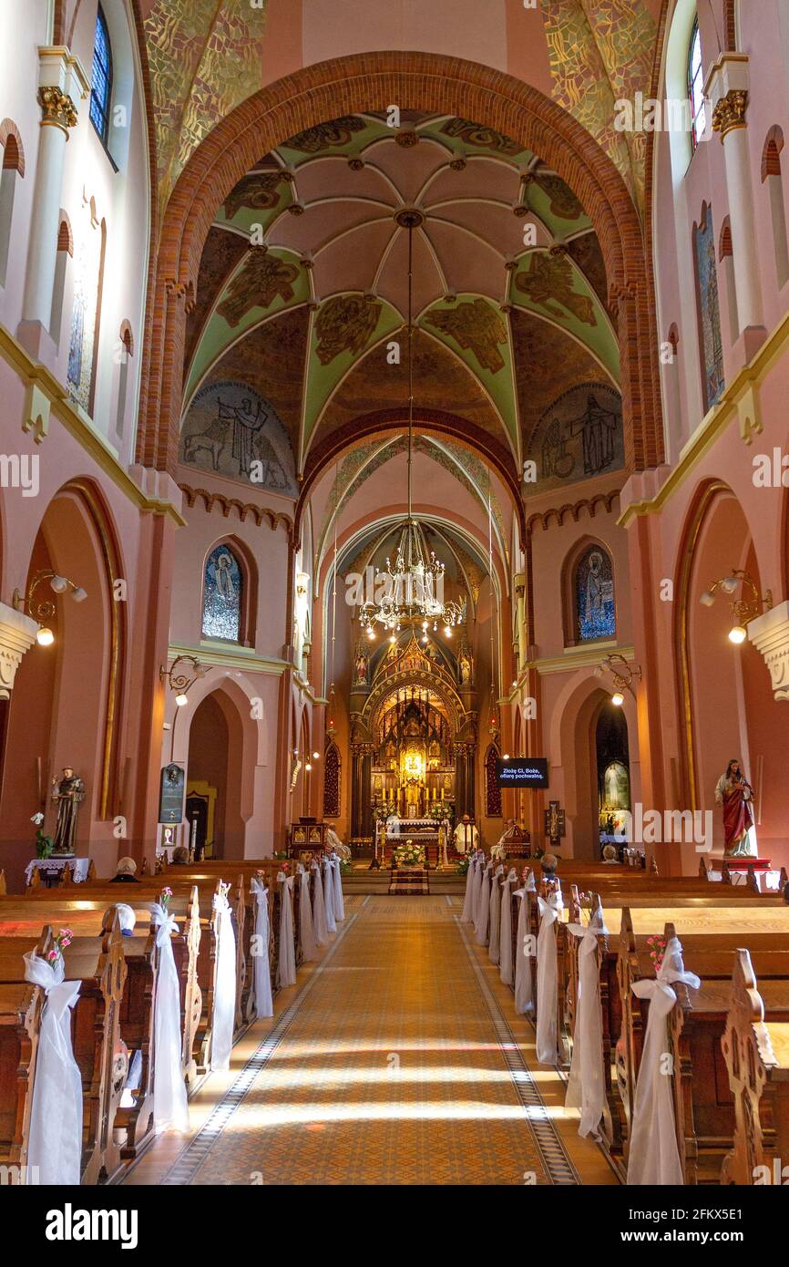 Monastère de Redemptorist, Église de notre chère Dame de l'aide perpétuelle à Cracovie, Pologne Banque D'Images