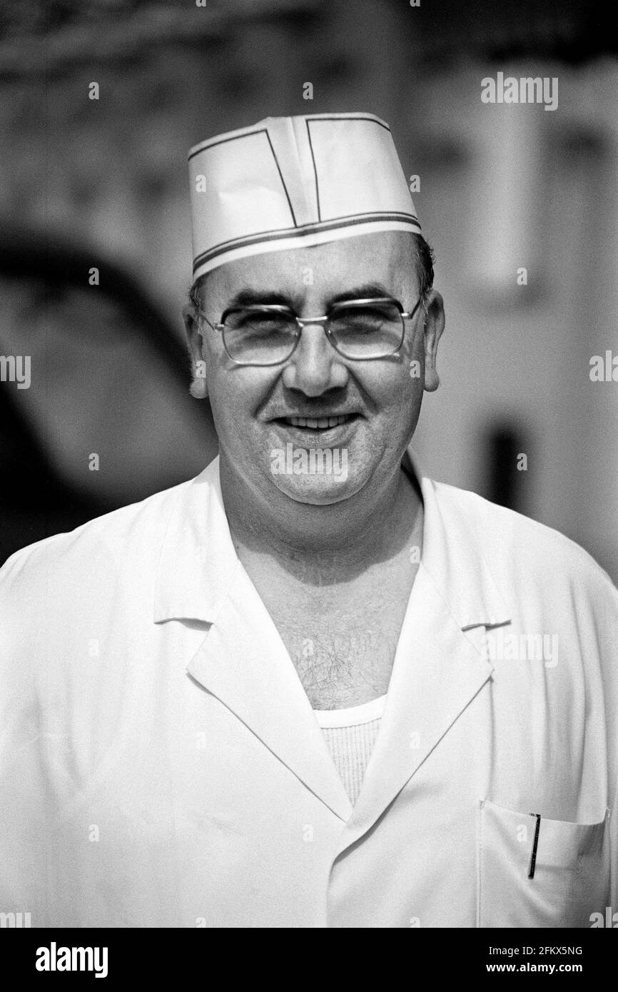 Kommerzialrat Kurt Tichy Producteur de crème glacée, Archive photo juin 1985 Banque D'Images