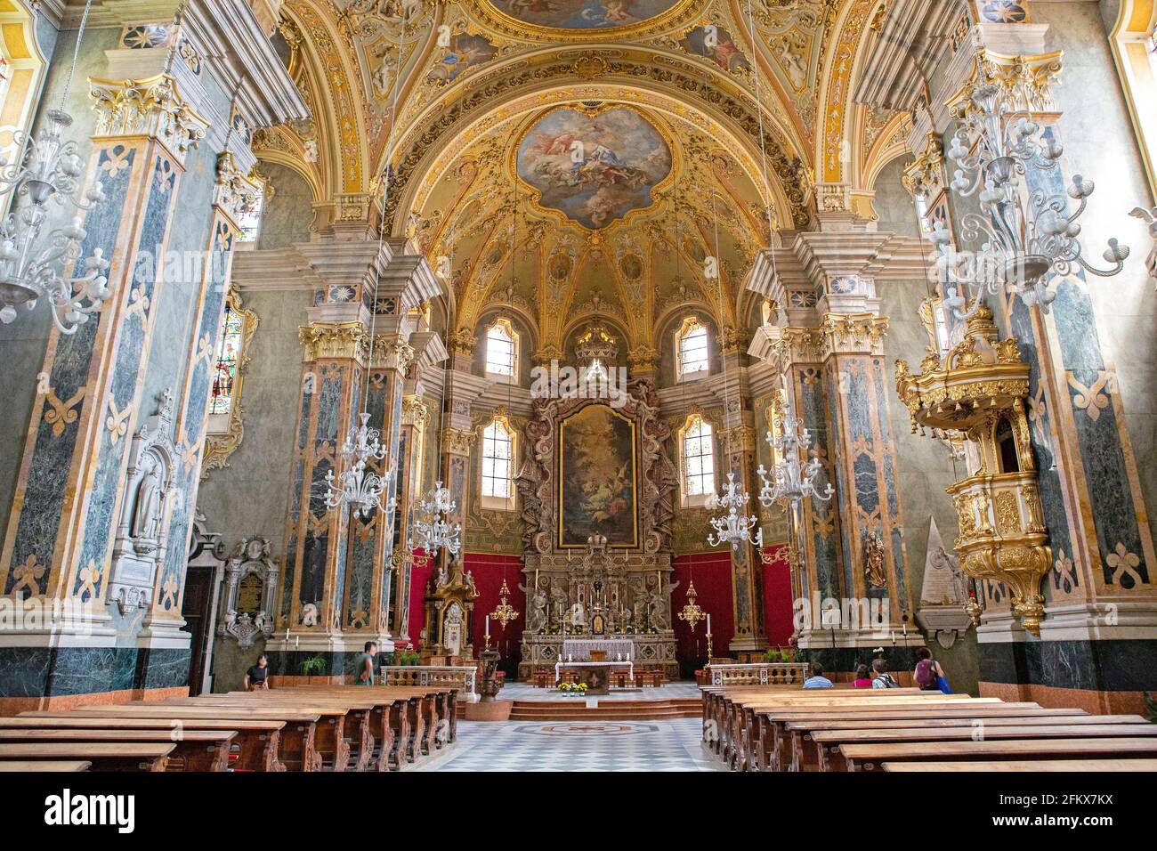 Brixner Dom, Brixen dans le Tyrol du Sud, Italie Banque D'Images