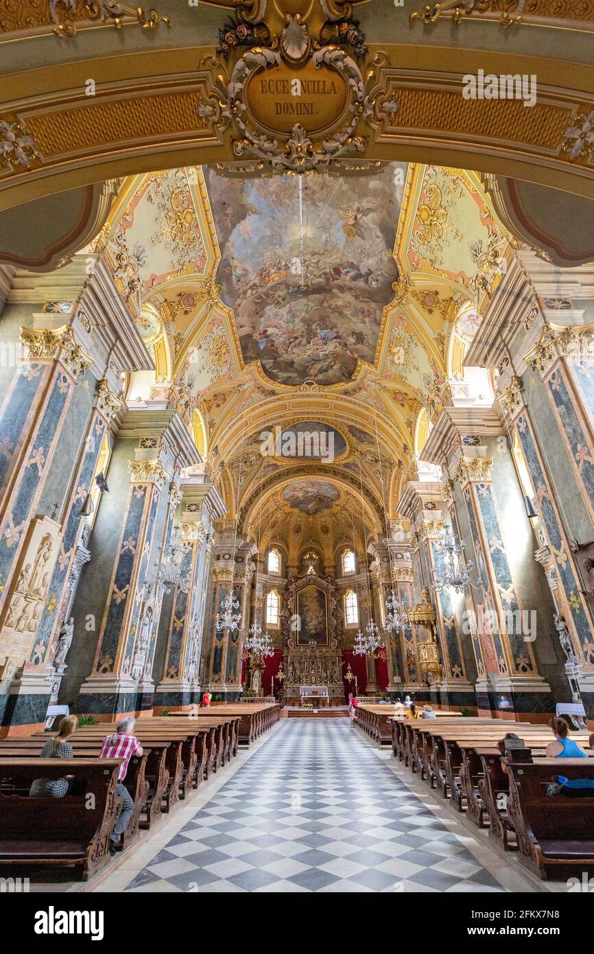 Brixner Dom, Brixen dans le Tyrol du Sud, Italie Banque D'Images
