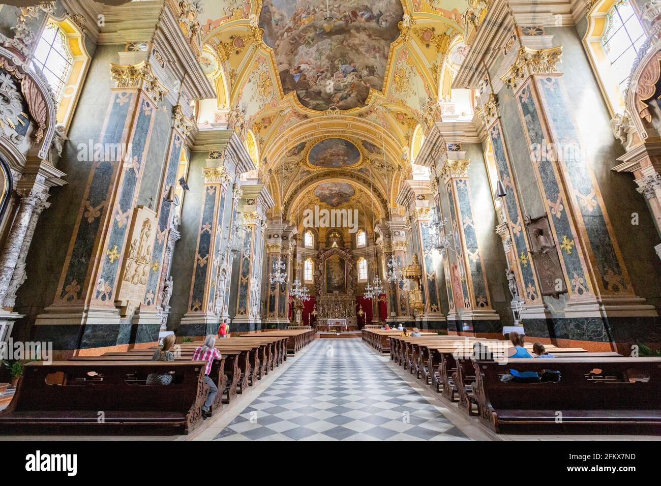 Brixner Dom, Brixen dans le Tyrol du Sud, Italie Banque D'Images