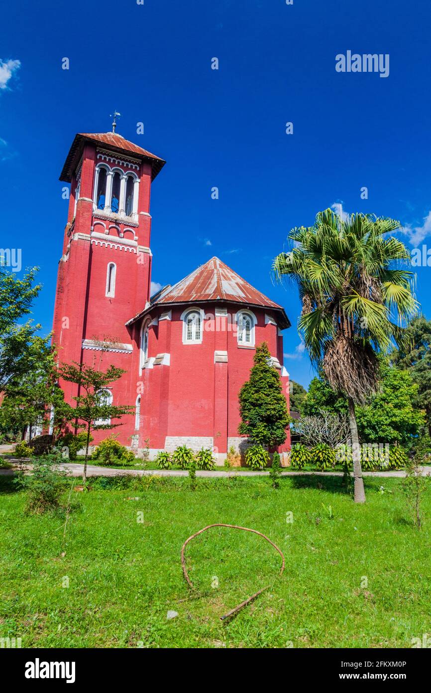 Église anglicane All Saints à Pyin Oo Lwin, Myanmar Banque D'Images