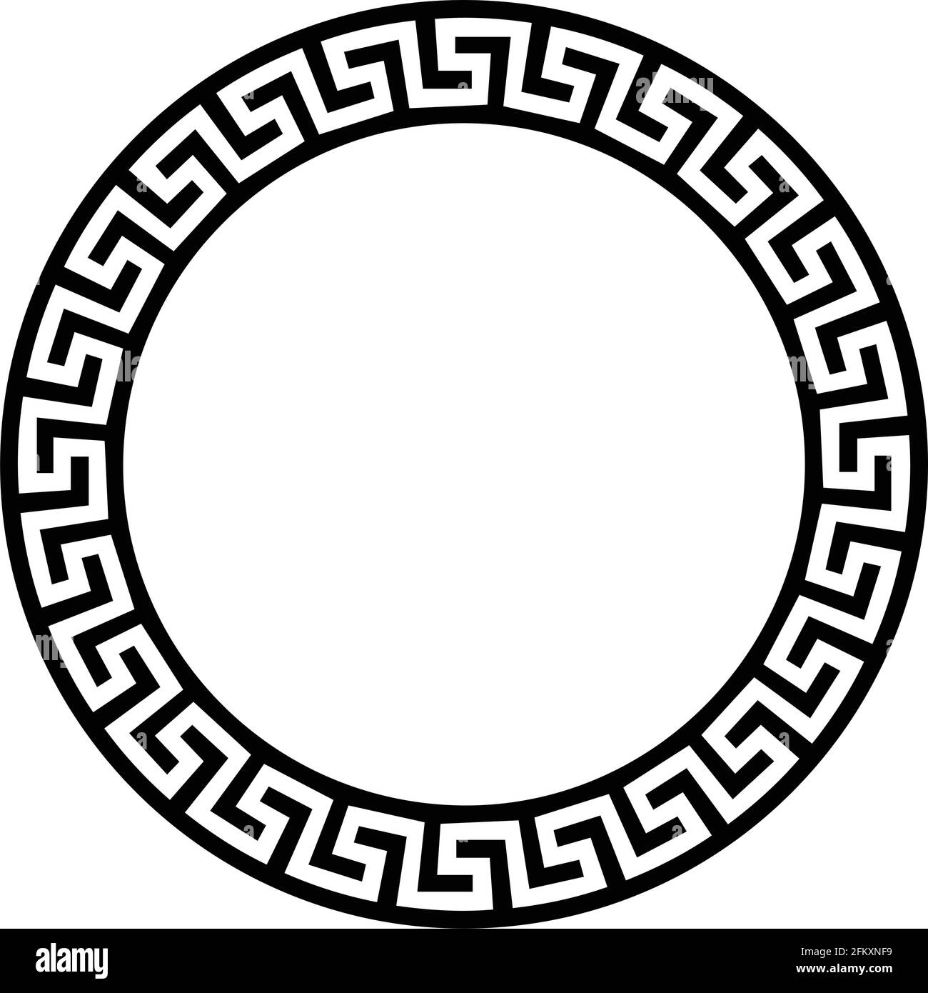 Motif circulaire Versace grec Image Vectorielle Stock - Alamy