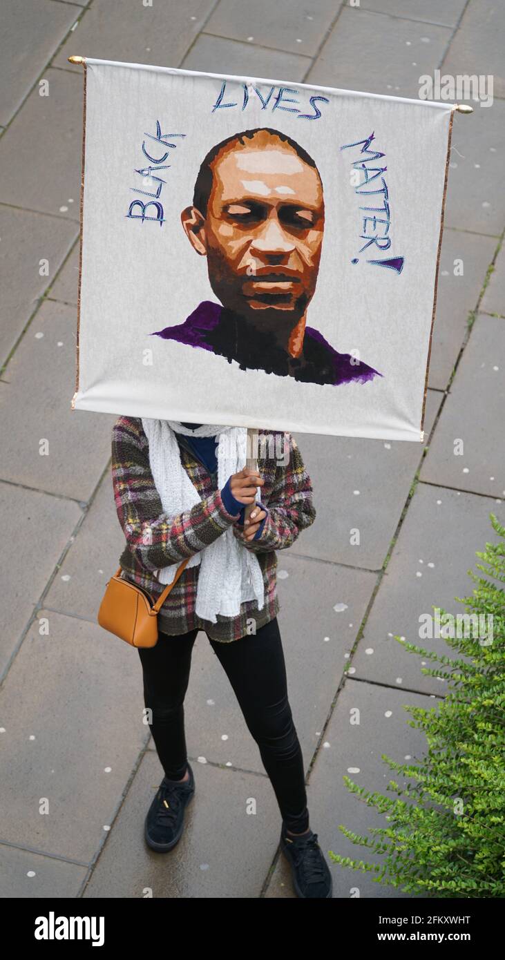 Black Lives Matter - manifestation BLM à Coventry, Royaume-Uni, 7 juin 2020 Banque D'Images