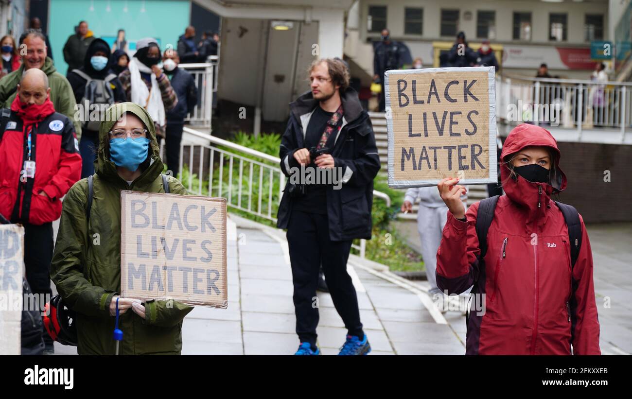 Black Lives Matter - manifestation BLM à Coventry, Royaume-Uni, 7 juin 2020 Banque D'Images