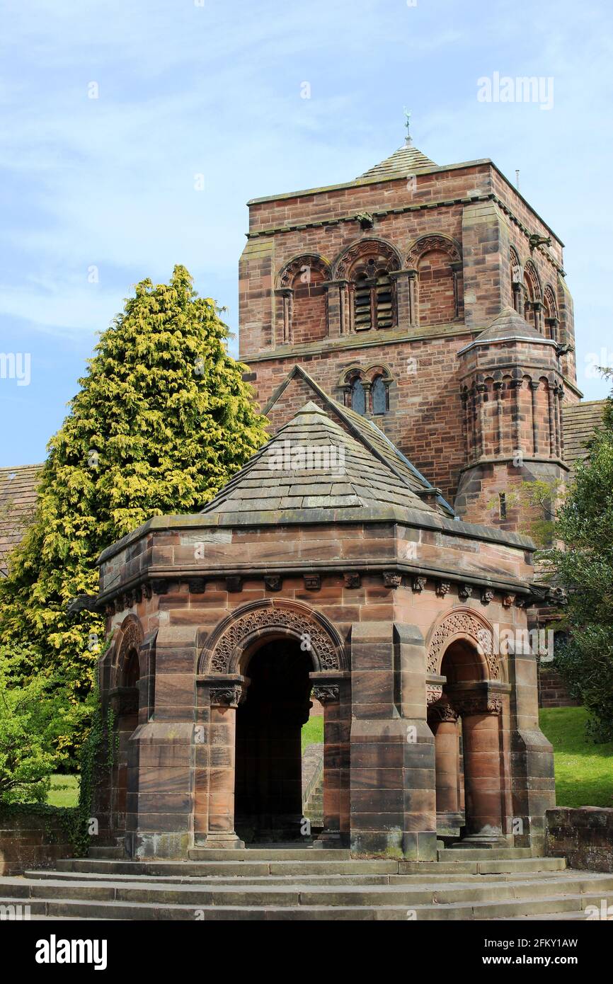 Eglise St George, Thornton Hough, Wirral, Royaume-Uni Banque D'Images