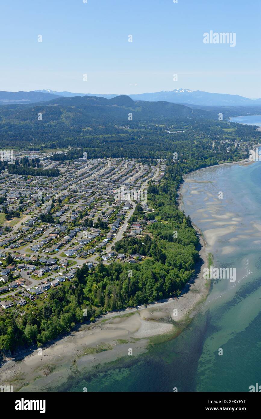 Photo aérienne de Nanaimo, Colombie-Britannique Banque D'Images