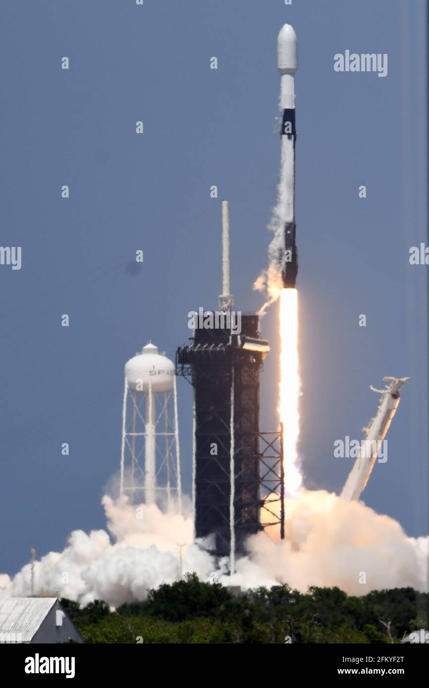 Kennedy Space Center États Unis 04e Mai 2021 Une Fusée Spacex Falcon