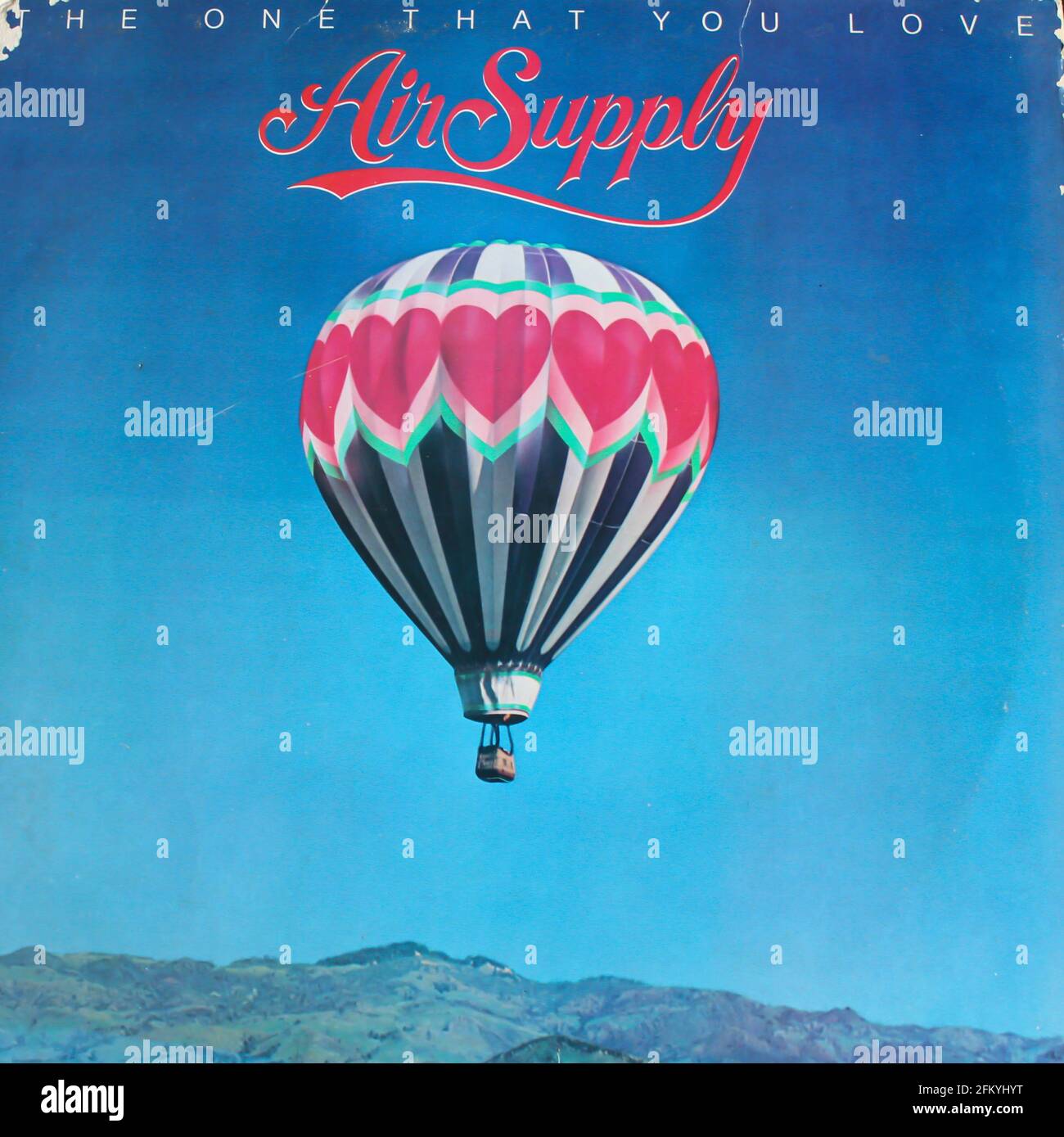 Australian Pop band, album de musique d'Air Supply sur disque vinyle LP.  Intitulé: La couverture de l'album que vous aimez Photo Stock - Alamy