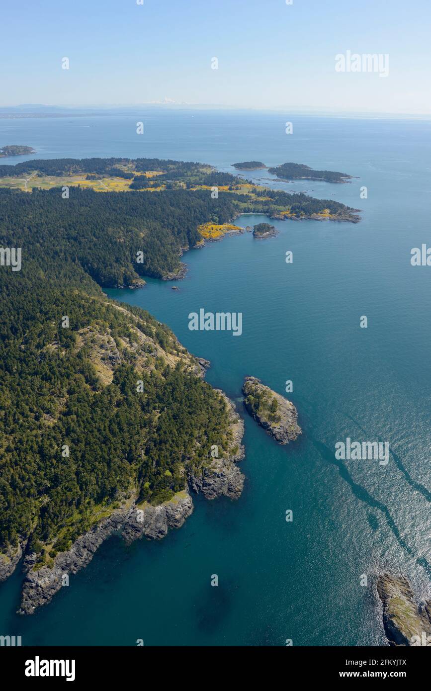 Photo aérienne, île de Vancouver (Colombie-Britannique) Banque D'Images