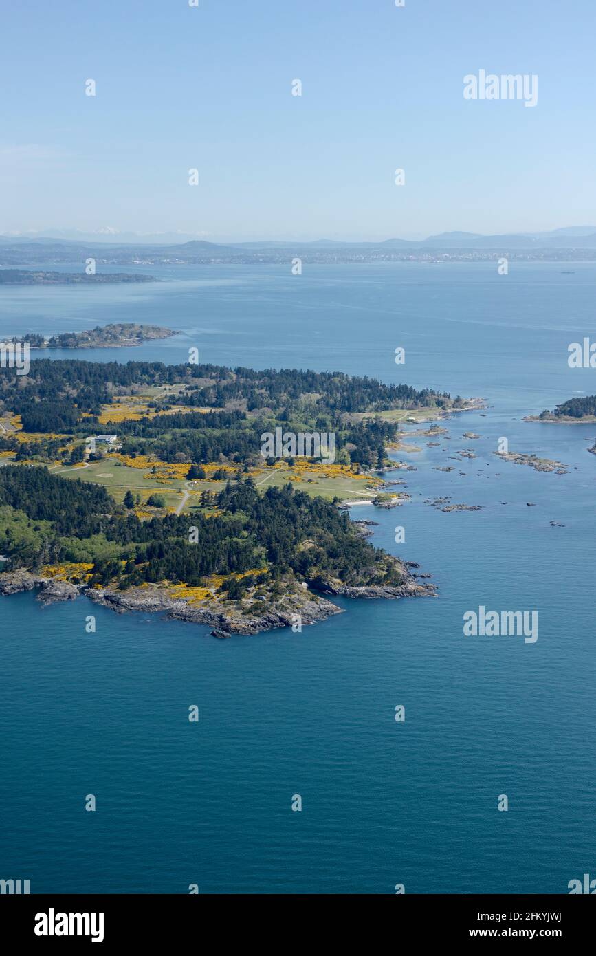 Photo aérienne, île de Vancouver (Colombie-Britannique) Banque D'Images