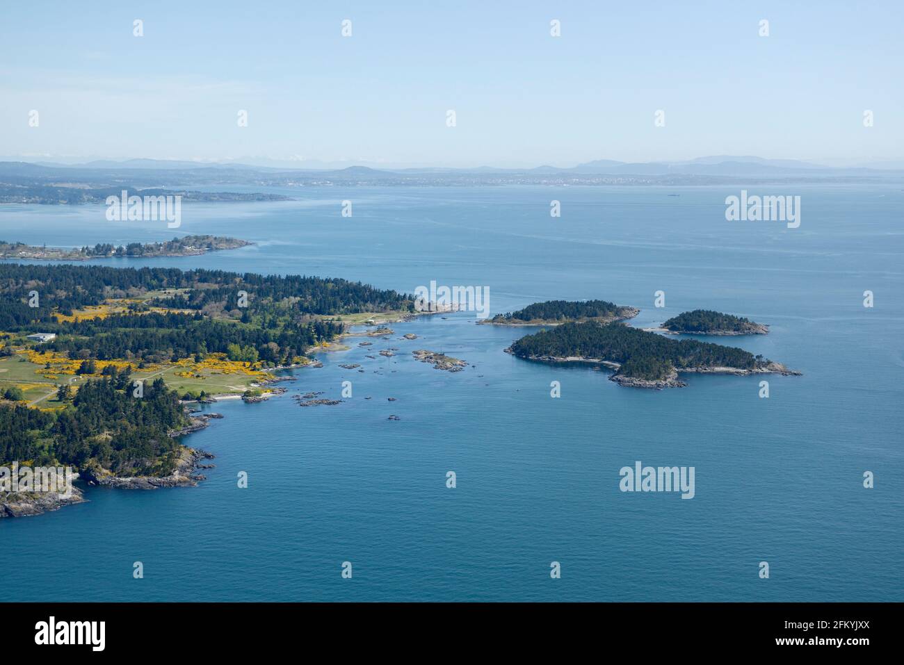 Photo aérienne, île de Vancouver (Colombie-Britannique) Banque D'Images