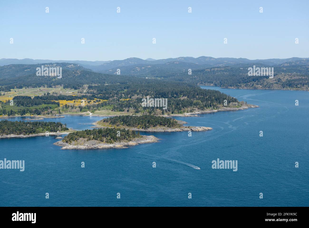 Photo aérienne, île de Vancouver (Colombie-Britannique) Banque D'Images