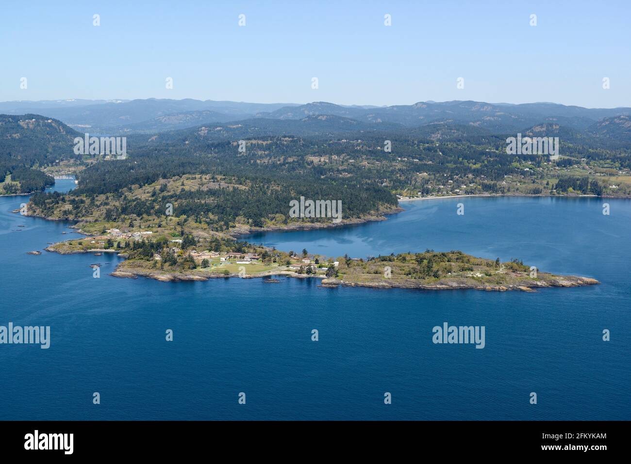 Photo aérienne, île de Vancouver (Colombie-Britannique) Banque D'Images