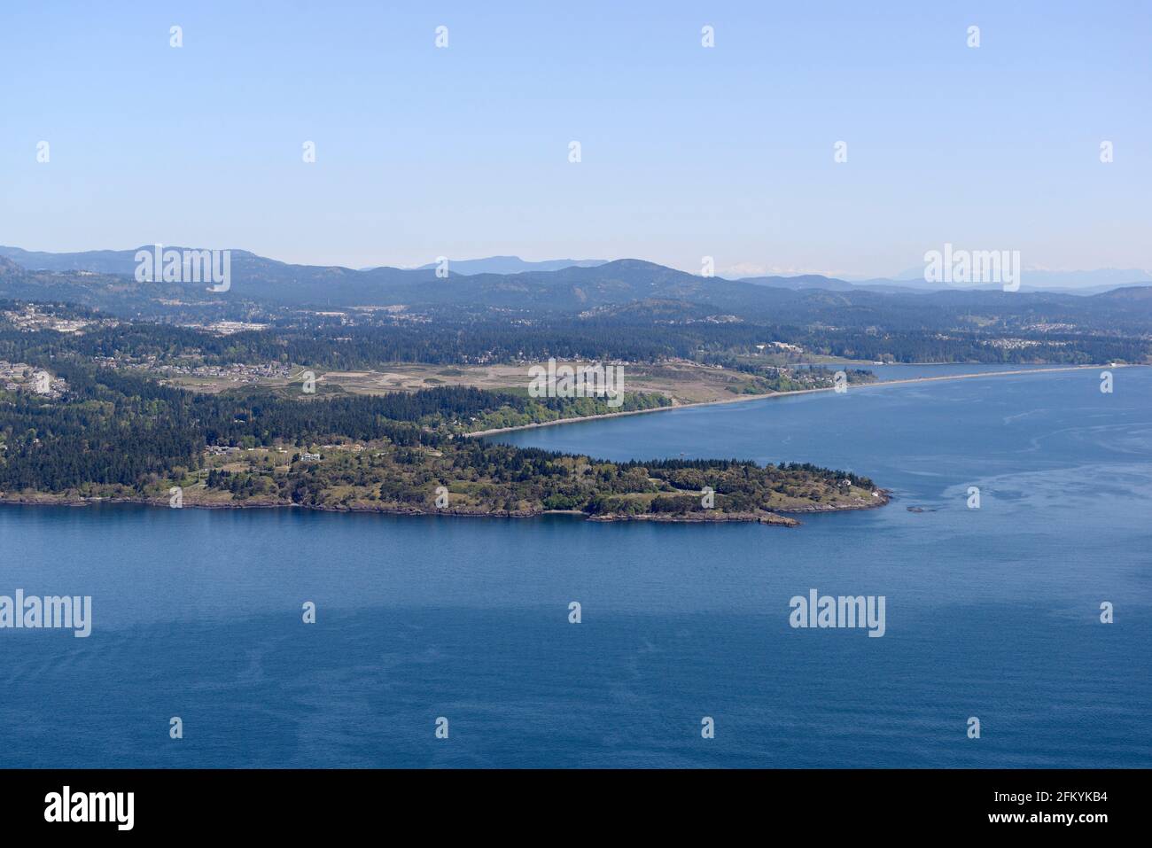 Photo aérienne, île de Vancouver (Colombie-Britannique) Banque D'Images