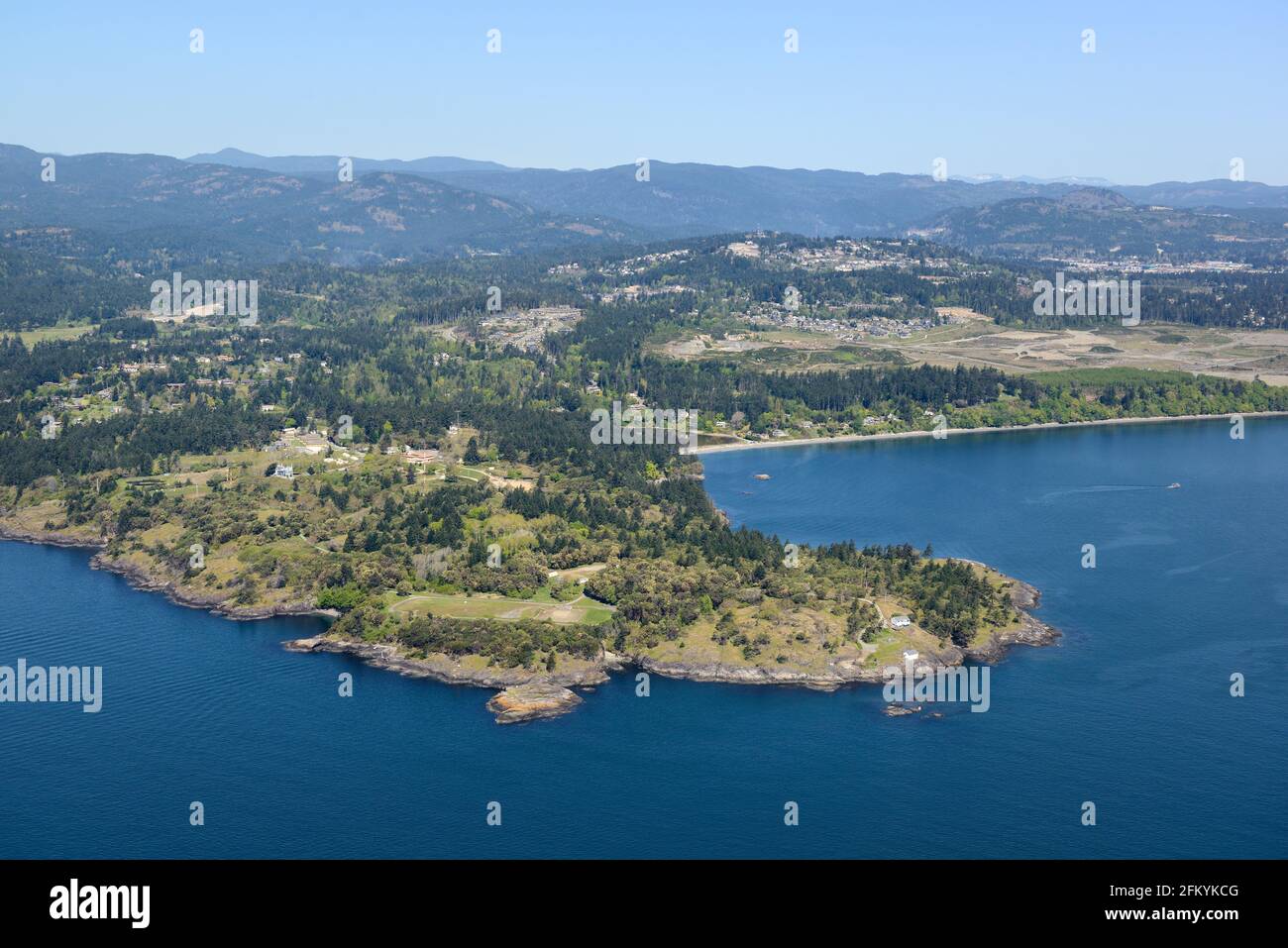 Photo aérienne, île de Vancouver (Colombie-Britannique) Banque D'Images