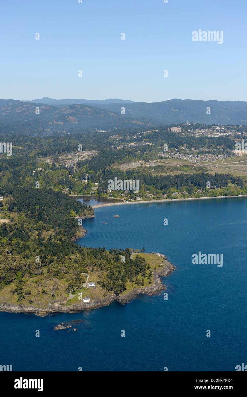 Photo aérienne, île de Vancouver (Colombie-Britannique) Banque D'Images