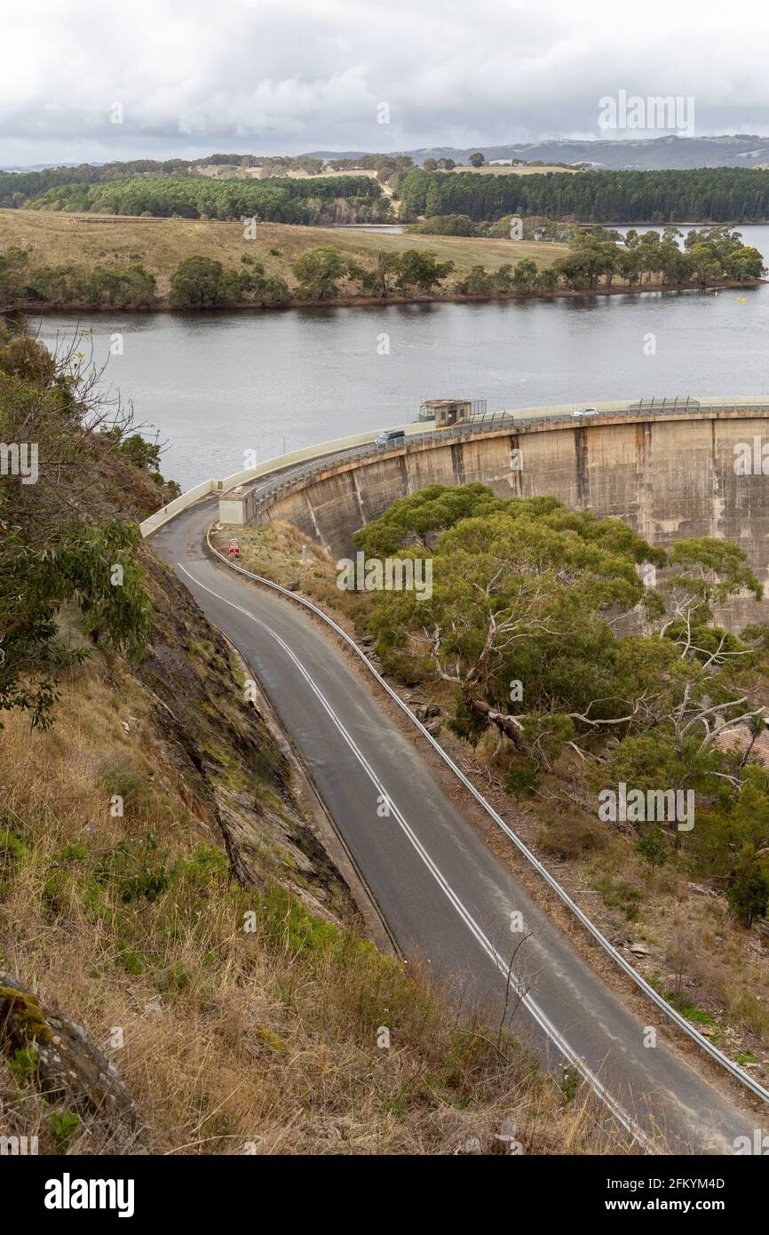 Le barrage de la myponga sur la péninsule de fleurieu en Australie méridionale 3 mai 2021 Banque D'Images