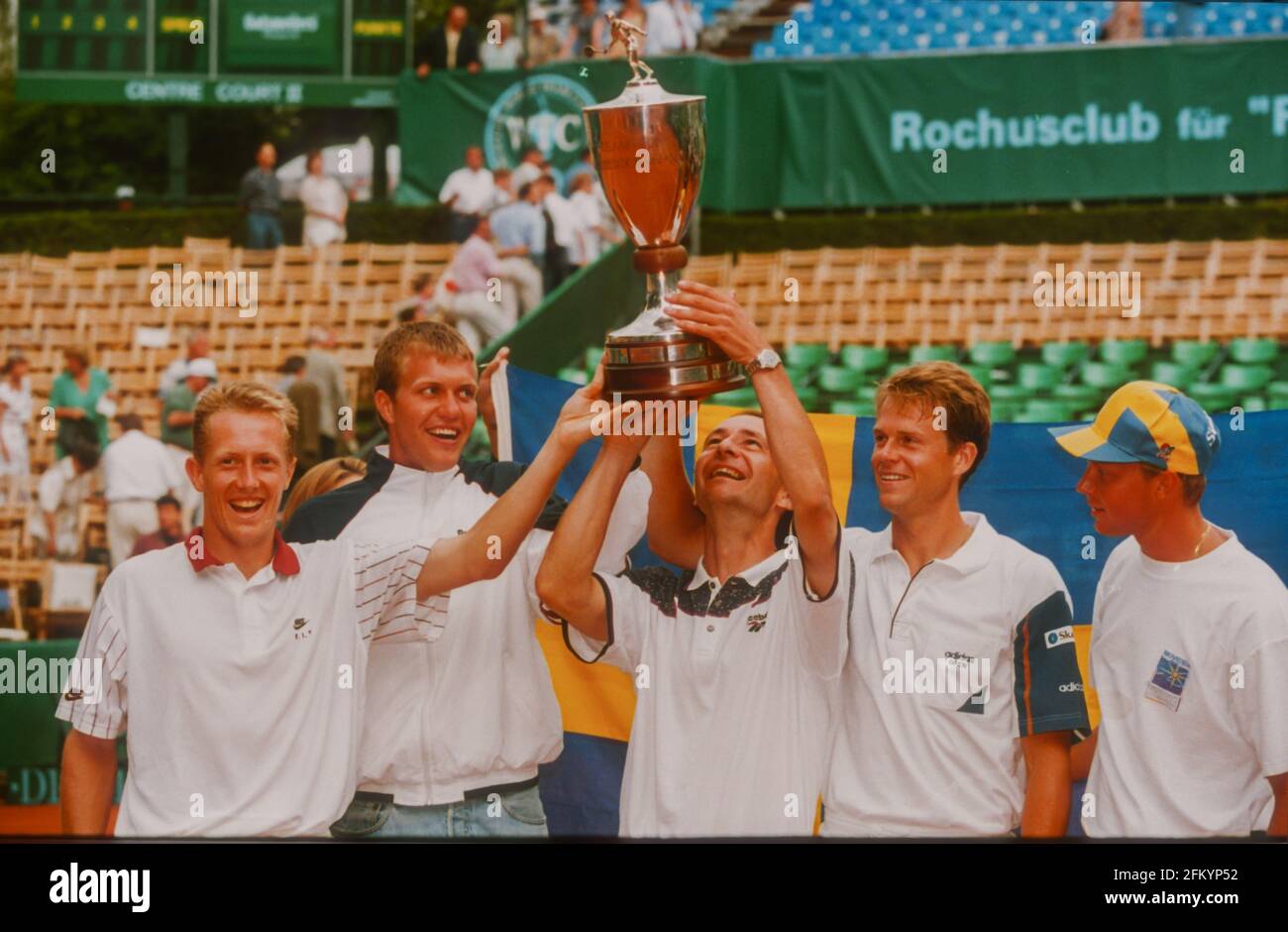 Photo Presse Originale 1975 - Bob Lutz & Stan Smith - Coupe Du Monde Tennis