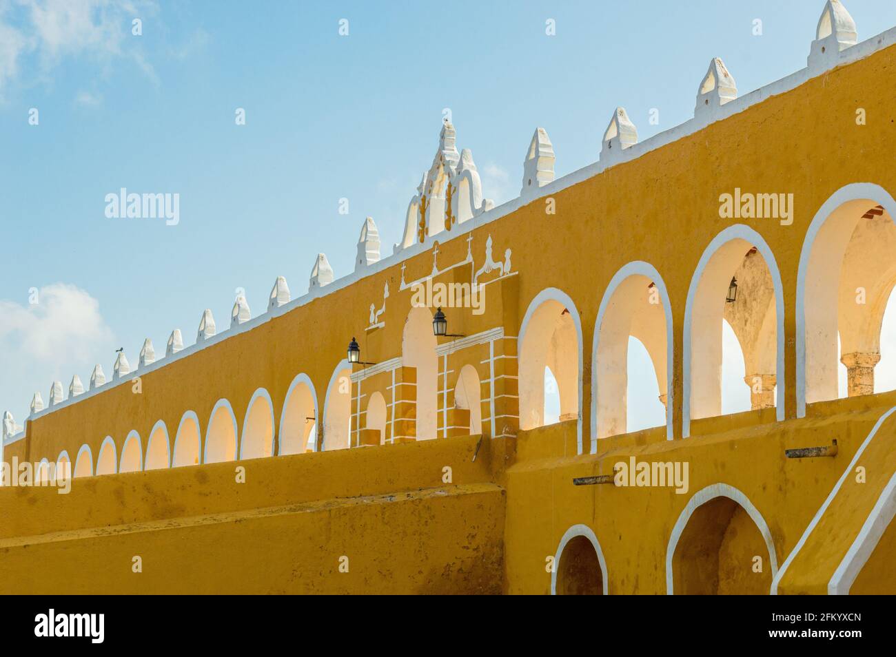 Couvent de San Antonio de Padoue à Izamal, Yucatan, Mexique. Banque D'Images