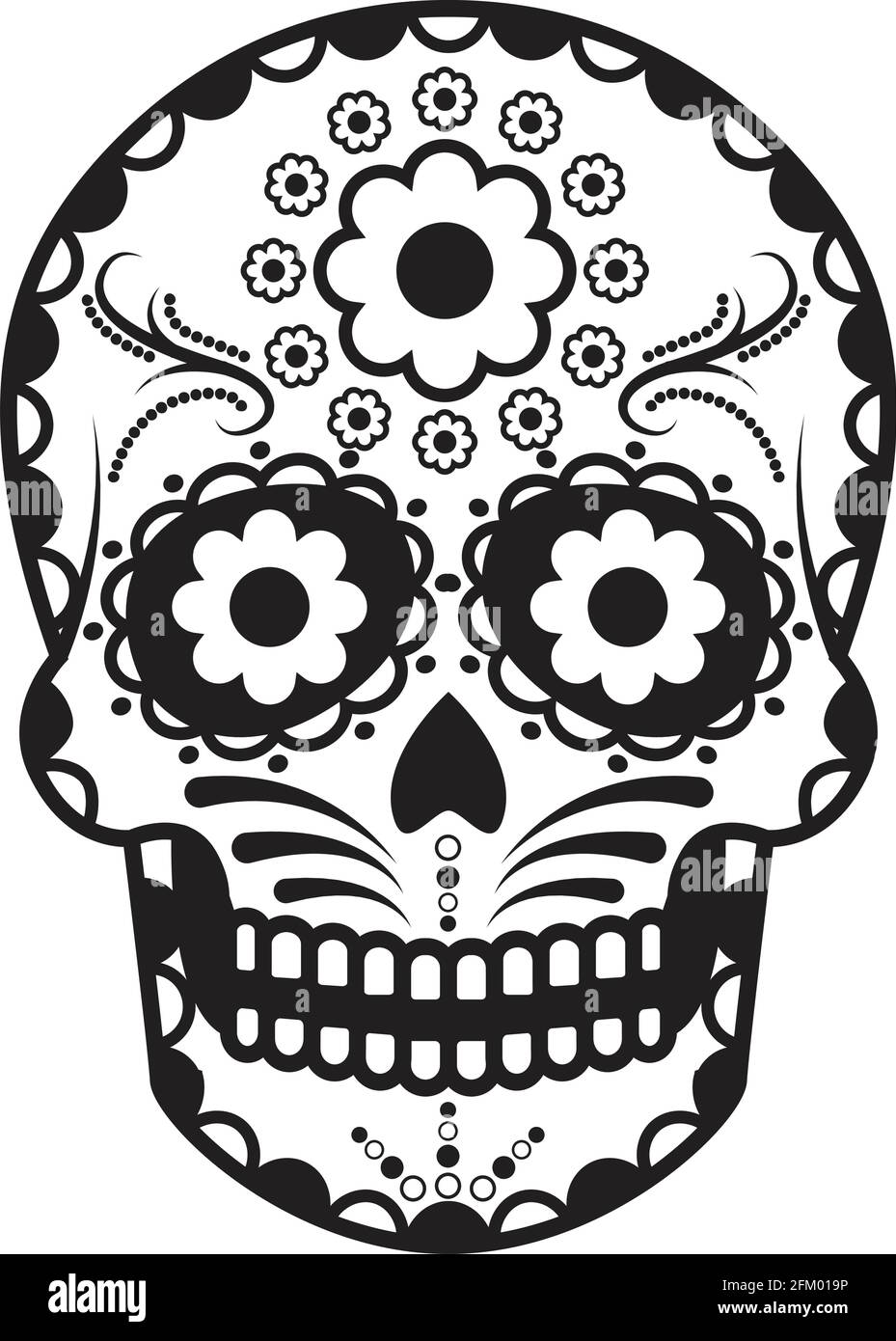 Modèle mexicain de compétence Calaveras Illustration de Vecteur