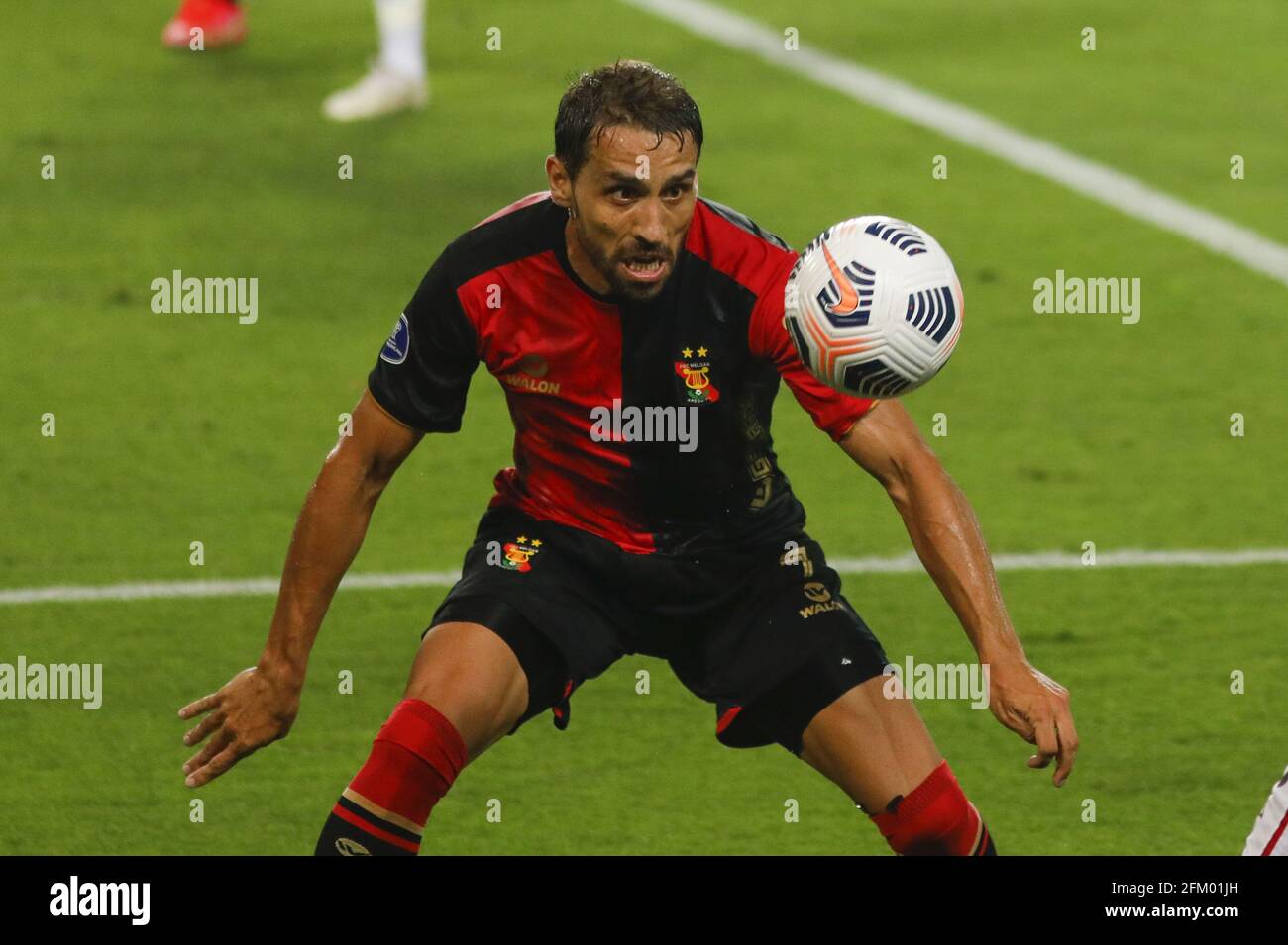 Lima, Pérou. 04e mai 2021. C. Bordacahar pendant le match de football Copa Sul-Americana entre Melgar et Athletico Paranaense à l'Estadio Nacional del Peru à Lima, Pérou crédit: SPP Sport Press photo. /Alamy Live News Banque D'Images