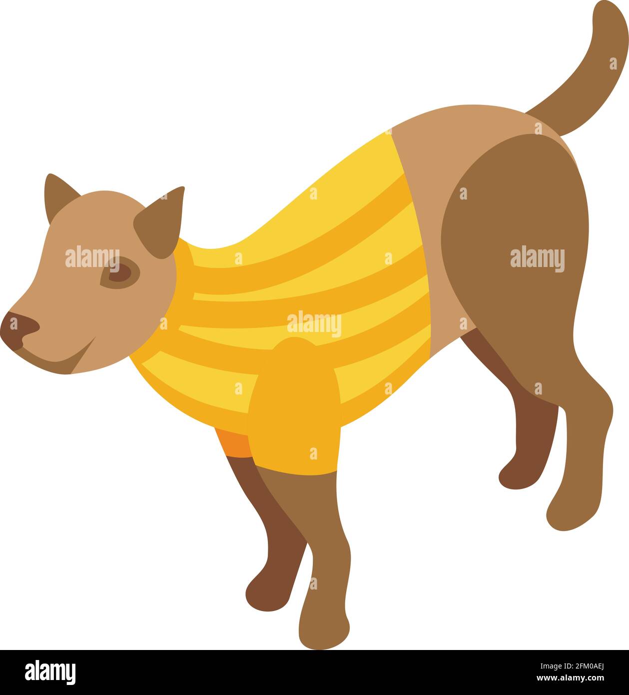 Icône de vêtements pour animaux. Isométrique de PET vêtements vecteur icône pour la conception de Web isolée sur fond blanc Illustration de Vecteur